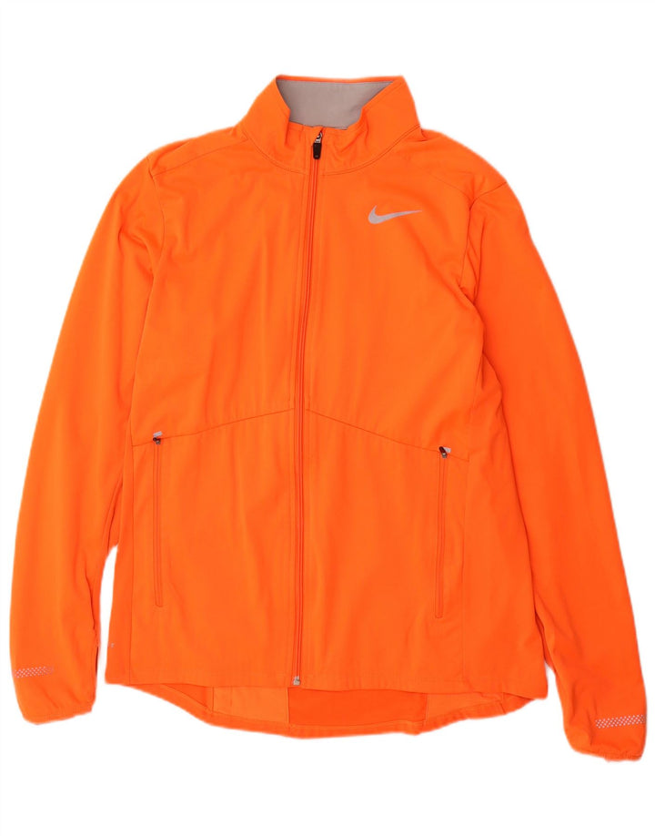 Jachetă de trening Nike Dri Fit pentru bărbați, poliester portocaliu mediu