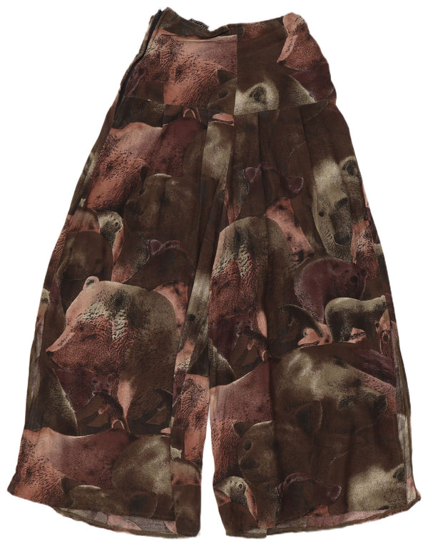 Pantaloni harem vintage pentru femei cu talie înaltă IT 42 Medium L24 L23 Maro