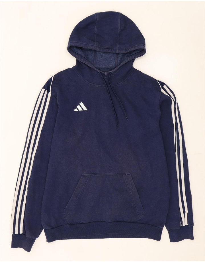 Pulover ADIDAS pentru bărbați, bumbac, albastru bleumarin mediu