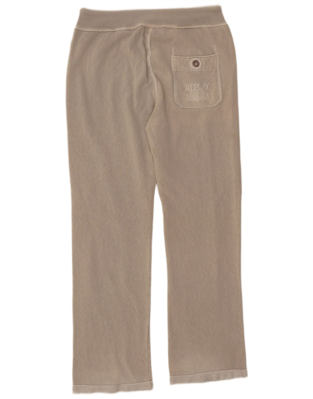 Pantaloni de trening grafic pentru bărbați Replay, mari, gri