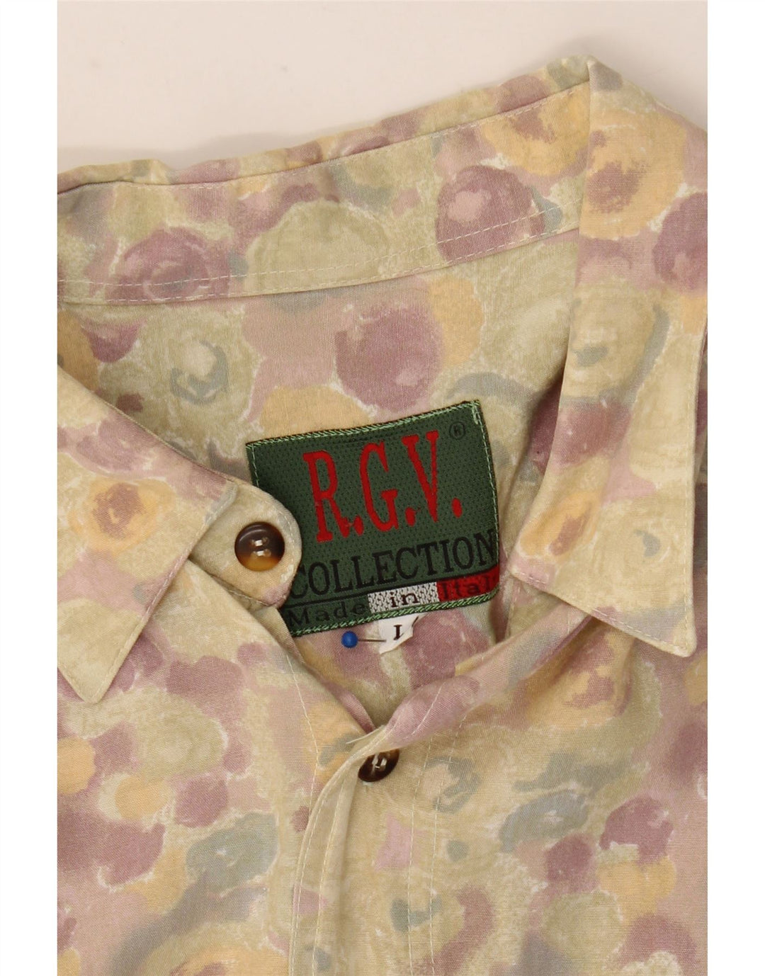 Cămașă Bărbați VINTAGE Mare Multicoloră Floral