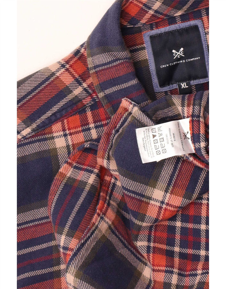 Crew Clothing Cămașă de flanel pentru bărbați XL, bumbac cu carouri multicolore