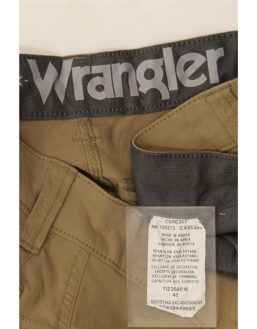 Pantaloni scurți cargo Wrangler pentru bărbați W40 XL, bej, nailon