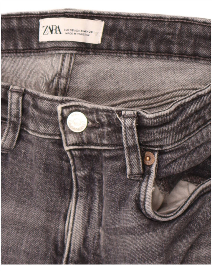 Blugi tăiați pentru femei Zara EU 36 XS W26 L25 gri