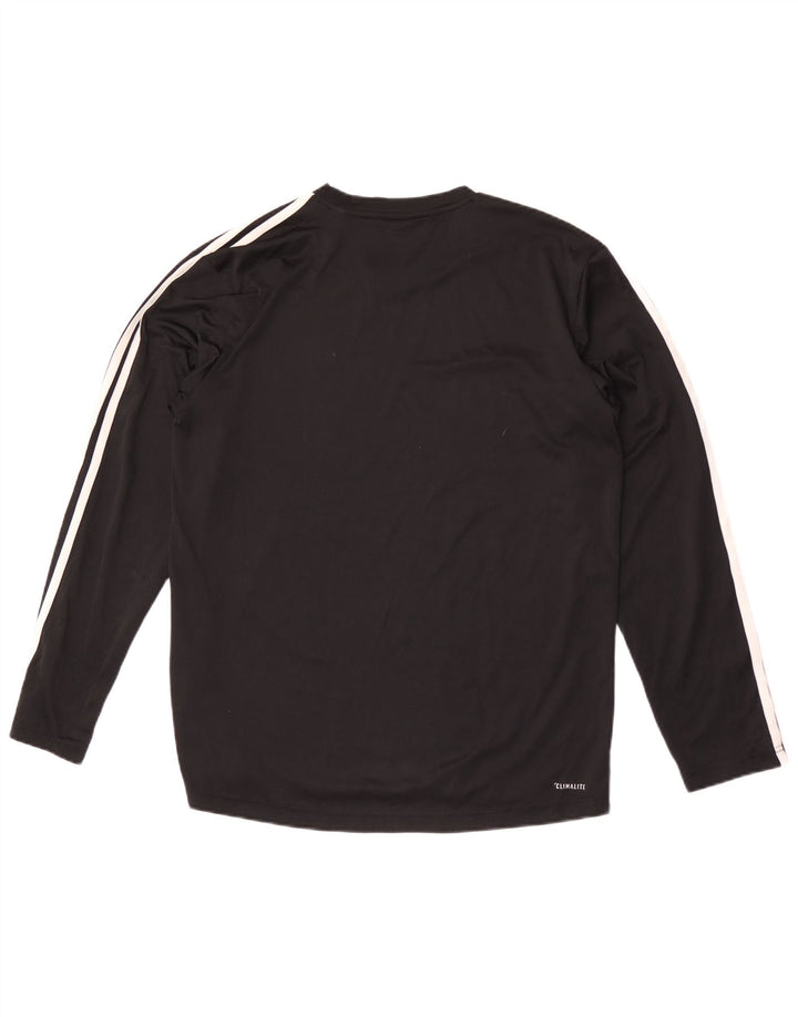 Adidas Climalite Top cu mânecă lungă, mare, negru, poliester