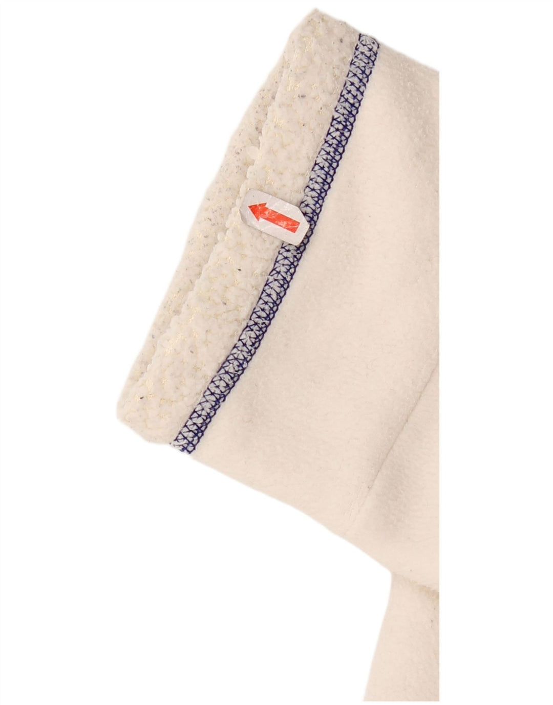 Jachetă fleece cu glugă Adidas pentru femei UK 10, poliester alb, mic