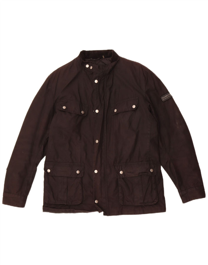 Jachetă Barbour pentru bărbați din bumbac cerat UK 40, mare, negru