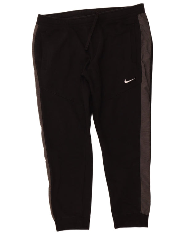 Pantaloni de trening pentru bărbați NIKE Pantaloni de jogging 2XL, bumbac color bloc negru