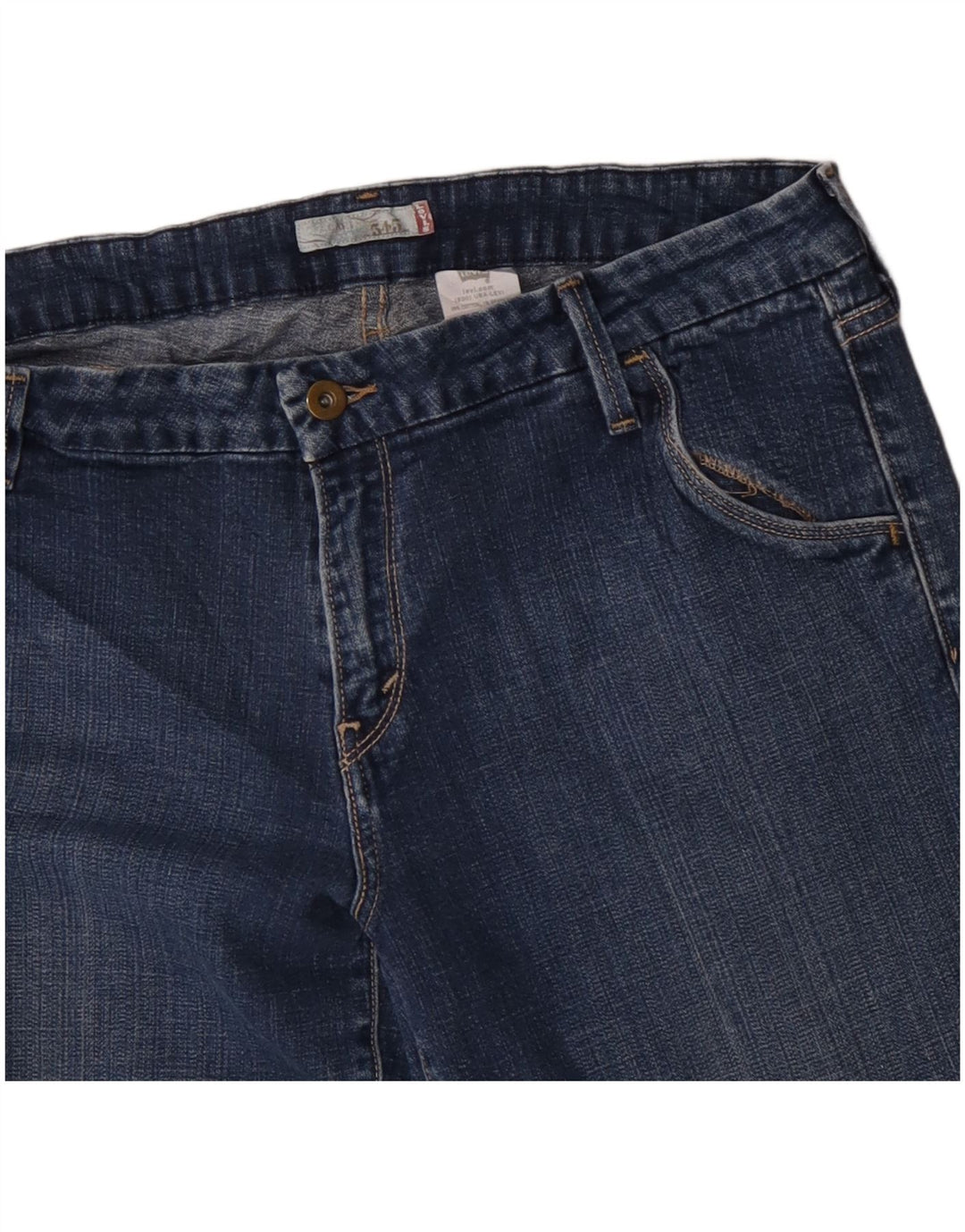 Blugi Levi's 545 Capri pentru femei US 14 XL W36 L18 albastru bumbac
