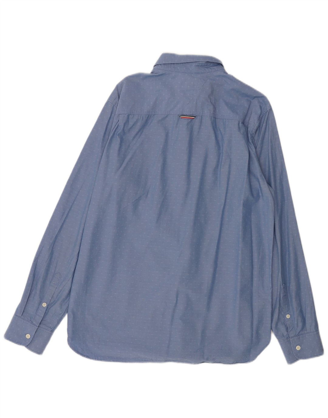 Cămașă TOMMY HILFIGER pentru bărbați, cu formă regulată, mare, bumbac cu pete albastre