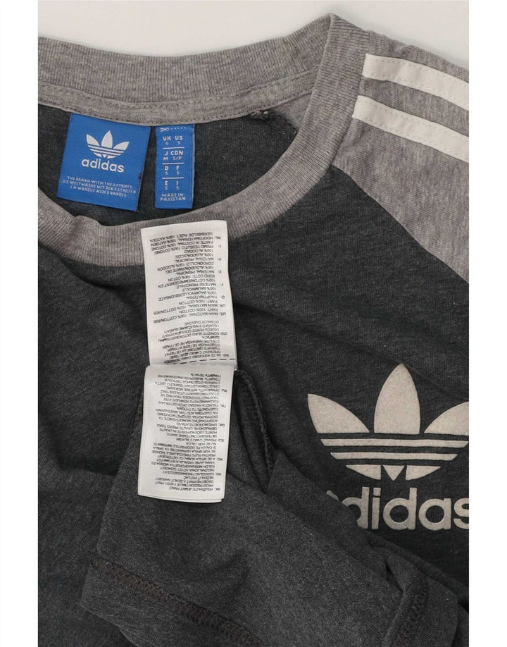Tricou pentru bărbați Adidas Top mic gri, bumbac color bloc