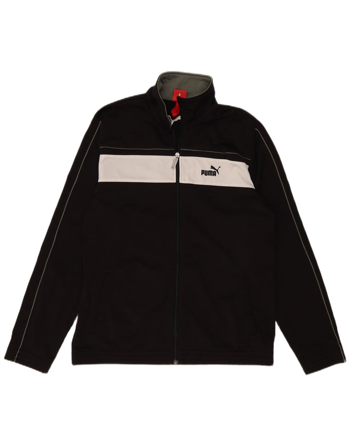Jachetă de trening PUMA pentru bărbați, mare, negru, poliester color bloc