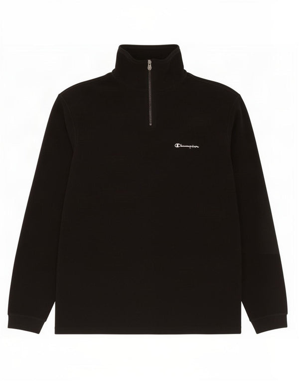 Pulover pentru bărbați Champion, din lână, cu fermoar, 2XL, negru