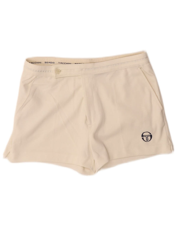 SERGIO TACCHINI Pantaloni scurți chino pentru bărbați IT 48 Medium W30 Poliester alb