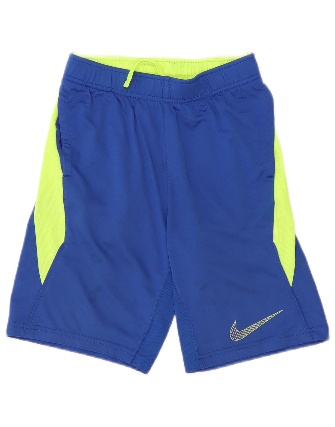 Pantaloni scurți sport Nike Dri Fit pentru băieți 8-9 ani, mici, albastru, poliester color bloc
