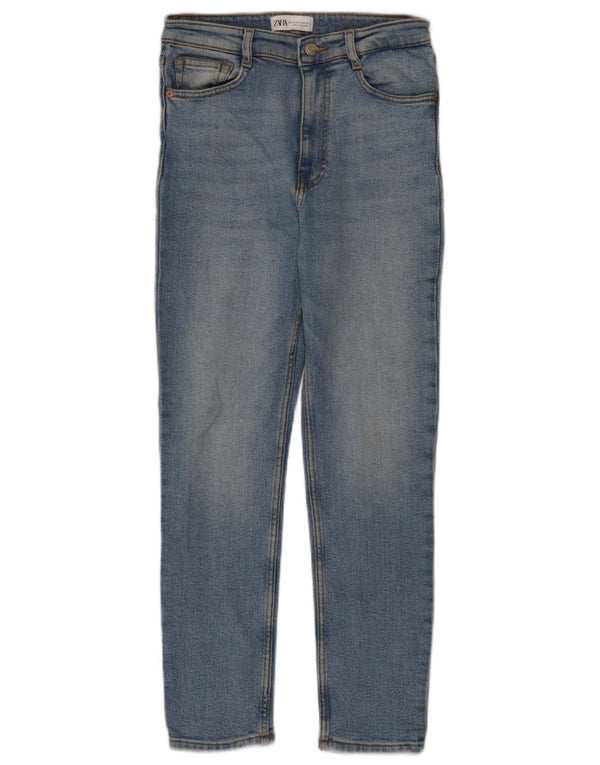 Blugi slim dama Zara EU 38 Mici L28 L26 Bumbac albastru