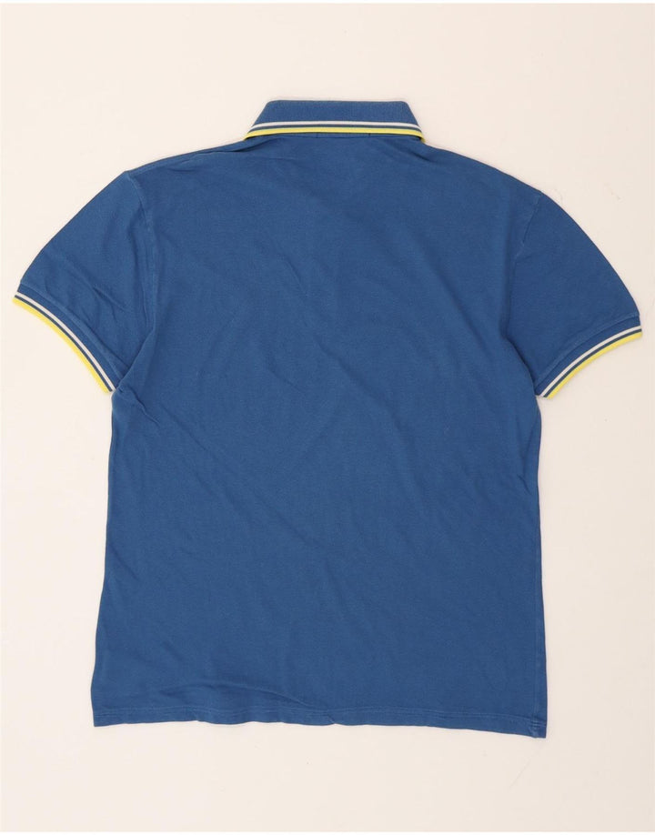 FRED PERRY Tricou polo pentru bărbați, ușor și elastic, bumbac albastru mediu