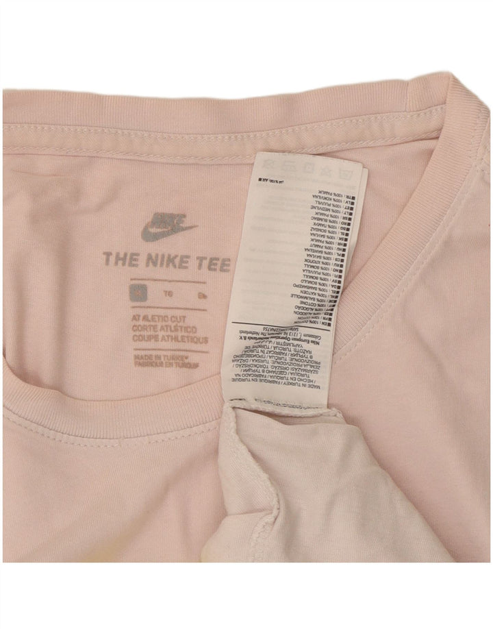 Tricou grafic NIKE pentru bărbați cu croială atletică Top XL bumbac roz