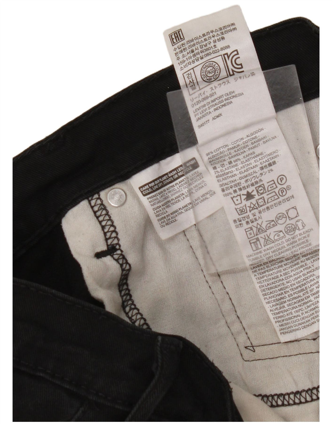 Blugi Levi'S 511 Slim W32 L32 bumbac negru