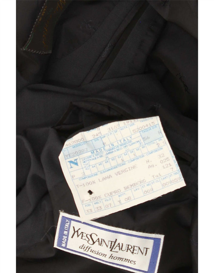 Blazer Yves Saint Laurent pentru bărbați, cu 2 nasturi, IT 56 3XL Lână gri