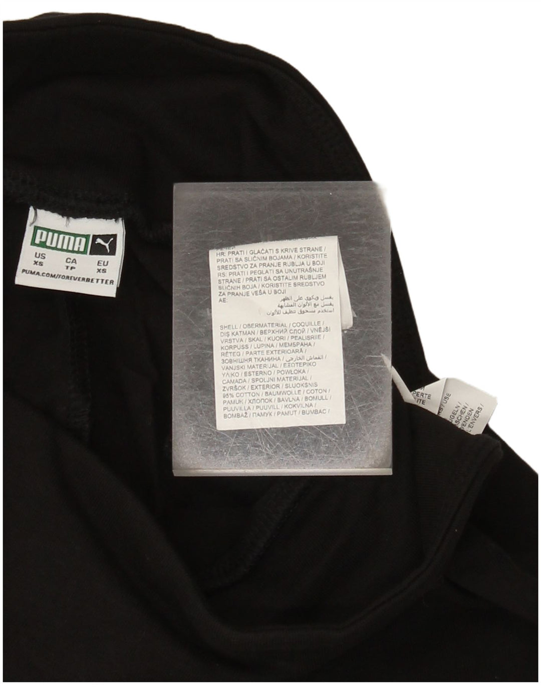 Pantaloni scurti sport PUMA pentru femei UK 4 XS, bumbac negru