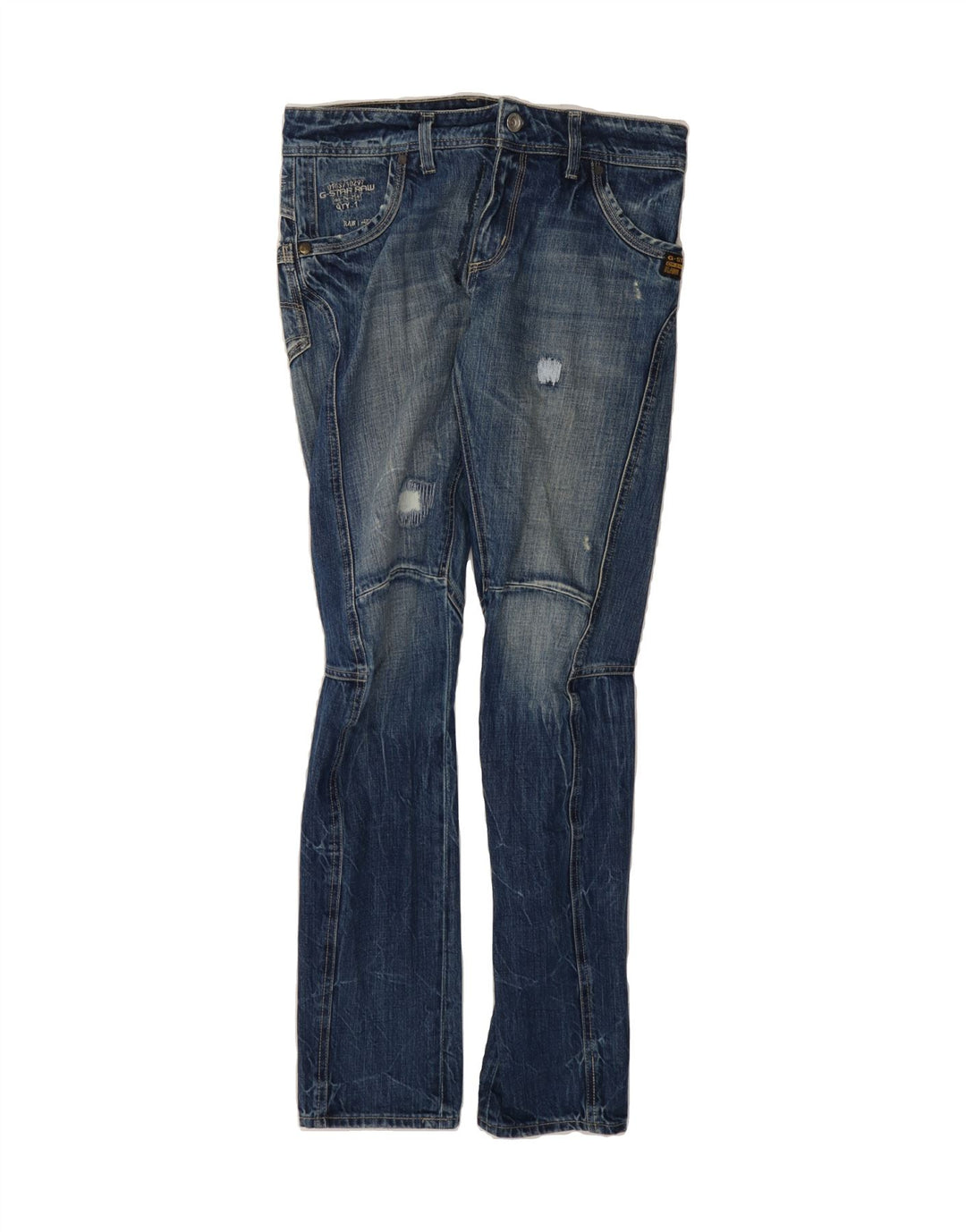 G-STAR Mens Distressed Slim Jeans W28 L32 Blue Cotton Vintage G-Star and Second-Hand G-Star from Messina Hembry 