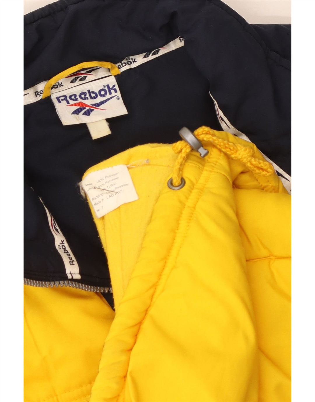 Gilet Reebok pentru bărbați, UK 40, mare, galben Colorblock, poliester