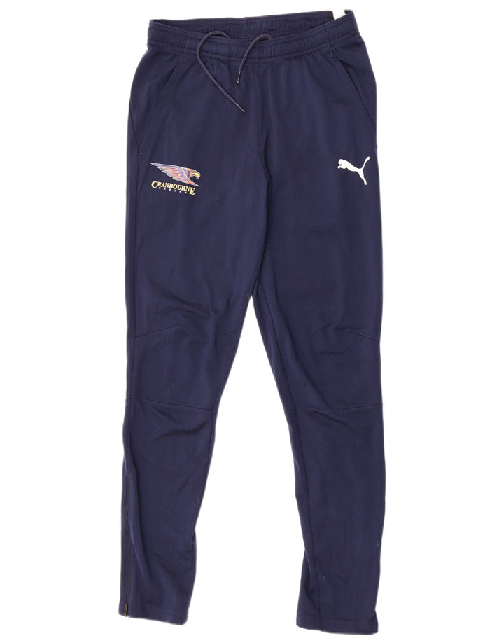 Pantaloni de trening Puma pentru bărbați, poliester, albastru mic
