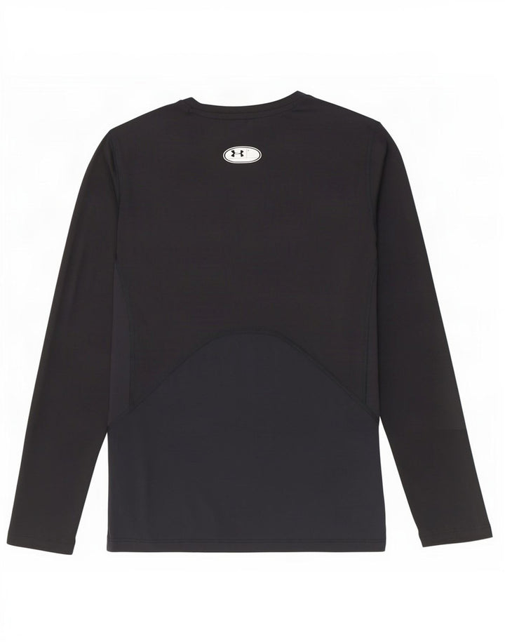 Under Armour Heat Gear Top cu mânecă lungă, mare, negru, poliester