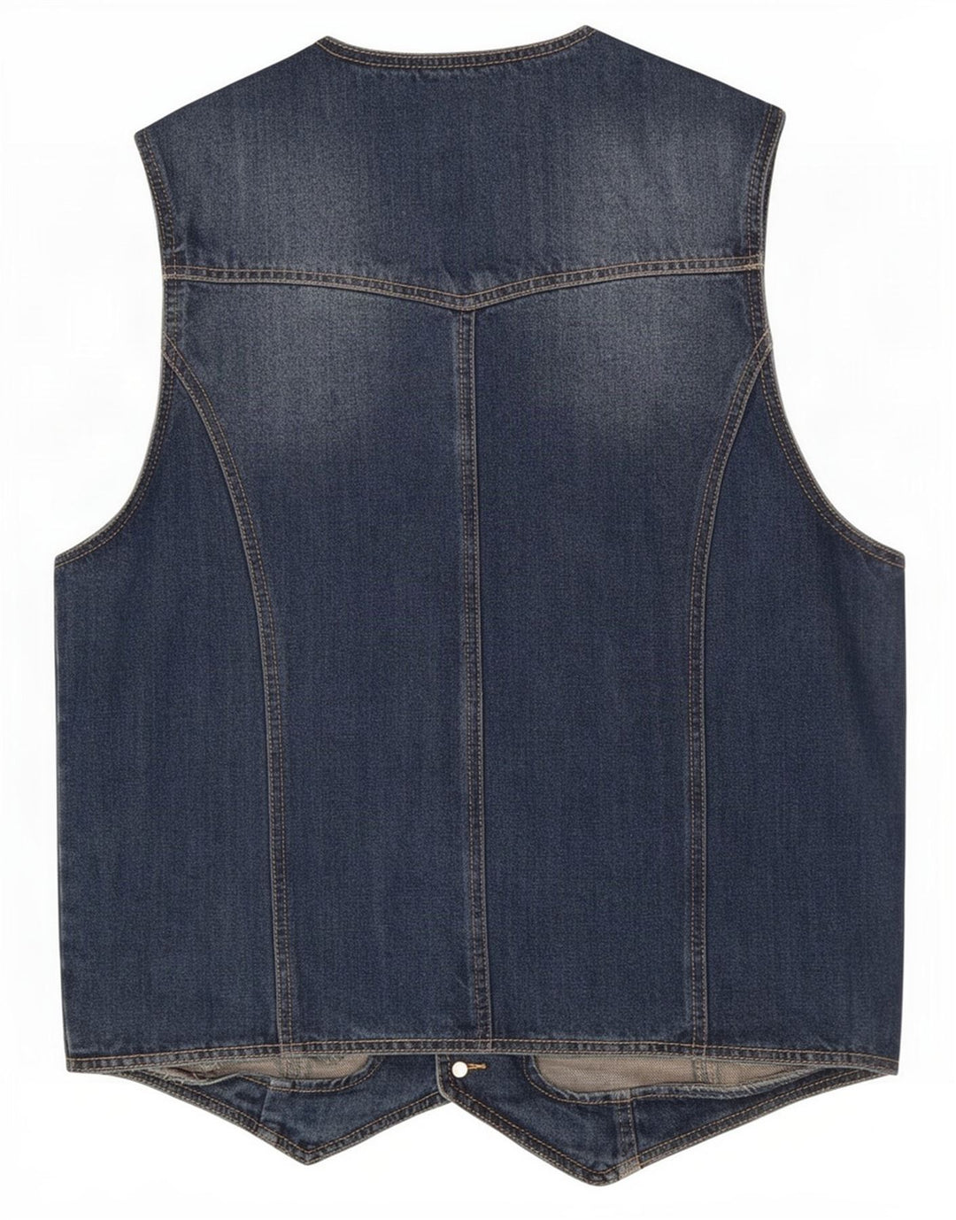 Vestă de blugi vintage pentru bărbați IT 52 mare, albastru, bumbac