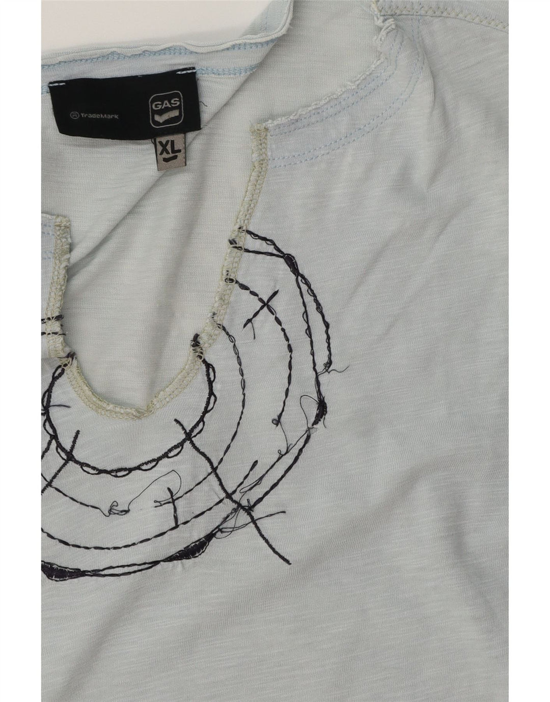 Tricou grafic pentru bărbați GAS Top XL albastru pete