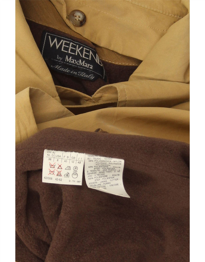 Max Mara Pardesiu supradimensionat pentru femei de weekend UK 12 Medium Bej Poliamidă