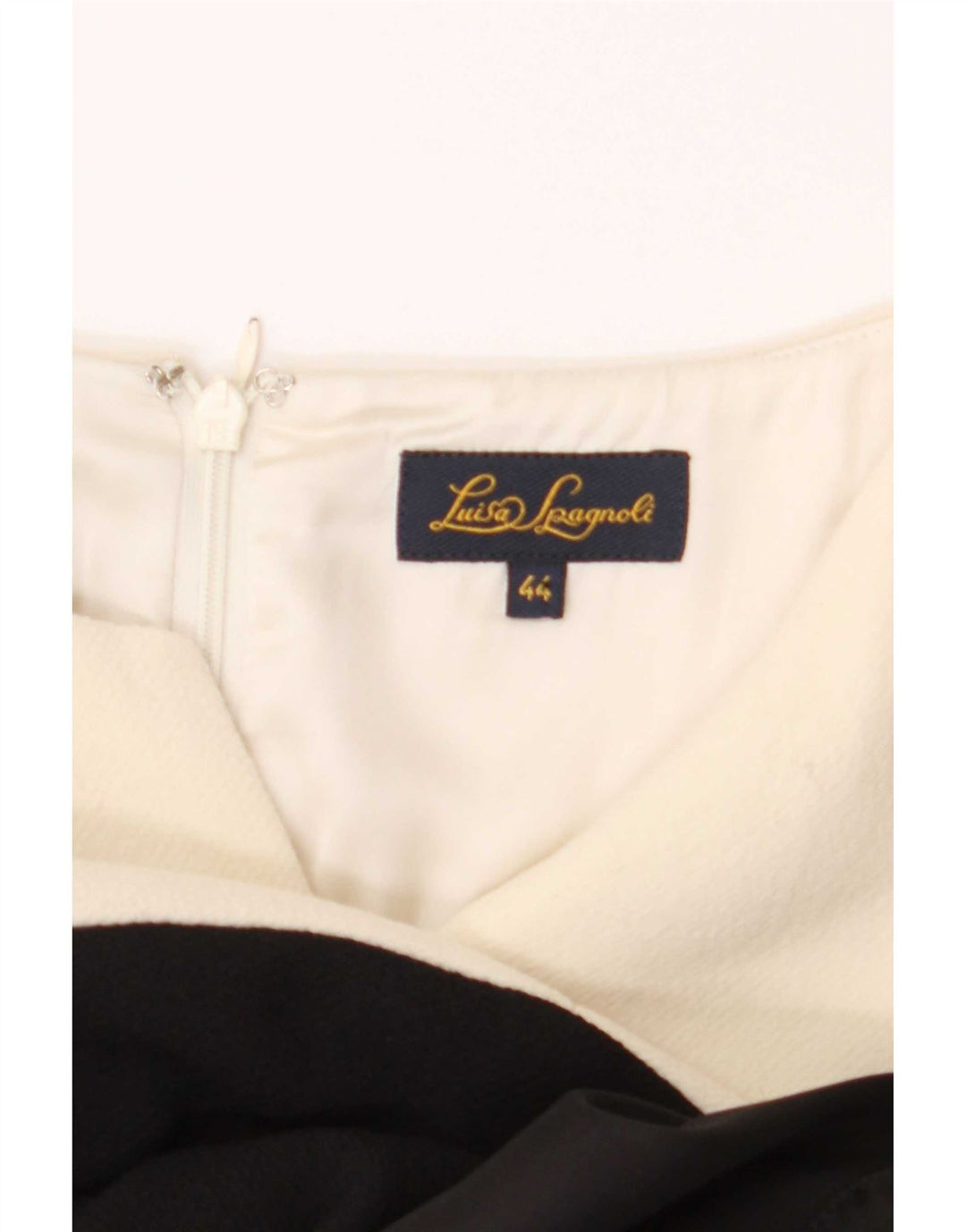 Rochie teacă pentru femei Luisa Spagnoli IT 44 Lână color bloc alb mediu