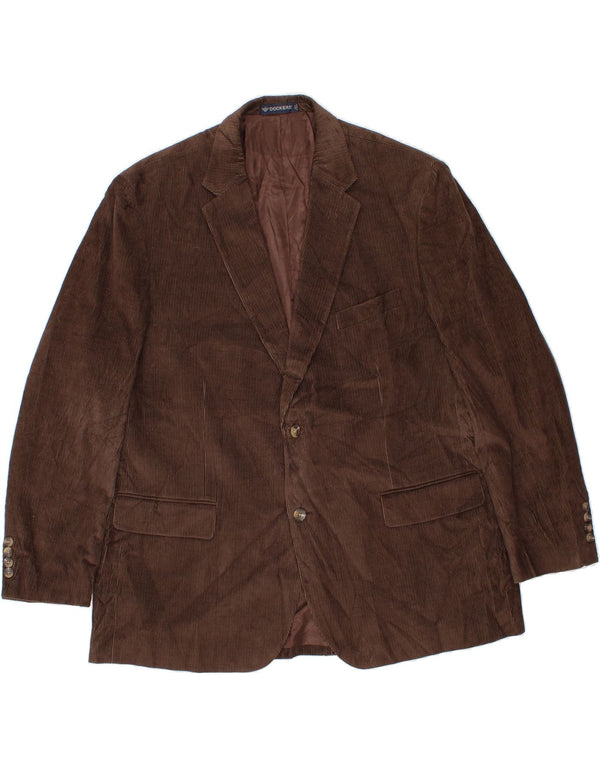 DOCKERS Jachetă pentru bărbați din velur, US 48 4XL, maro, bumbac