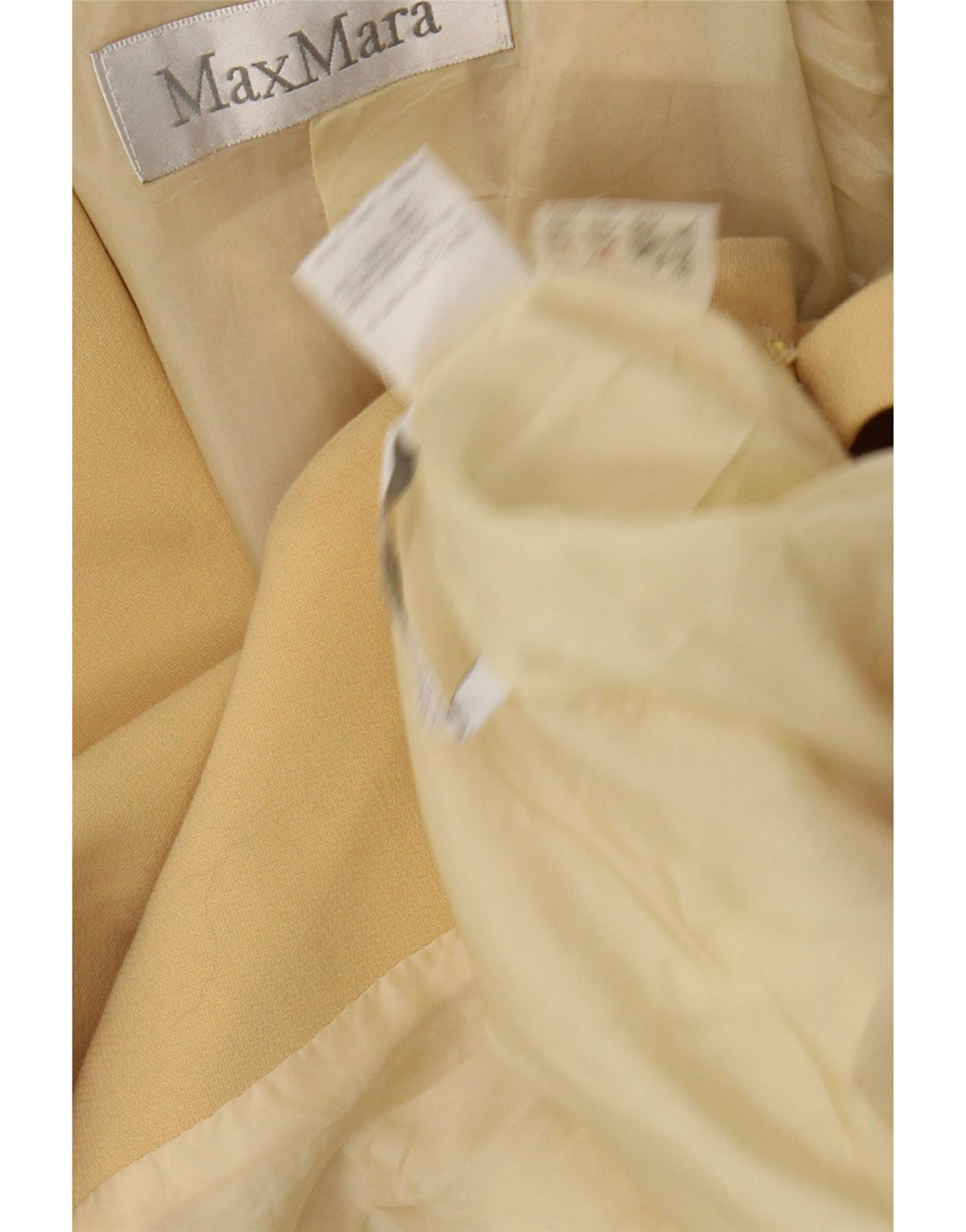 MAX MARA Jachetă pentru femei cu paragate cu 3 nasturi, UK 14, galben mediu