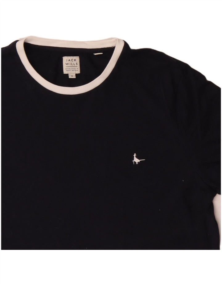 JACK WILLS Tricou Bărbați Top Mediu Bleumarin Bumbac