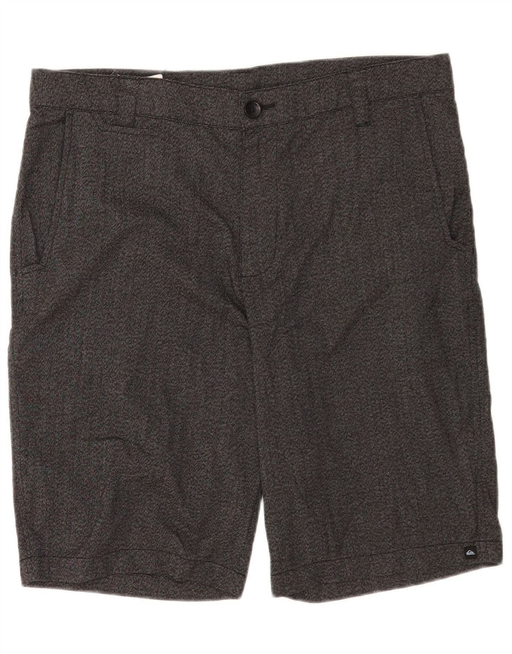 Pantaloni scurți cargo Zathan Quiksilver pentru bărbați W34 Poliester gri mare