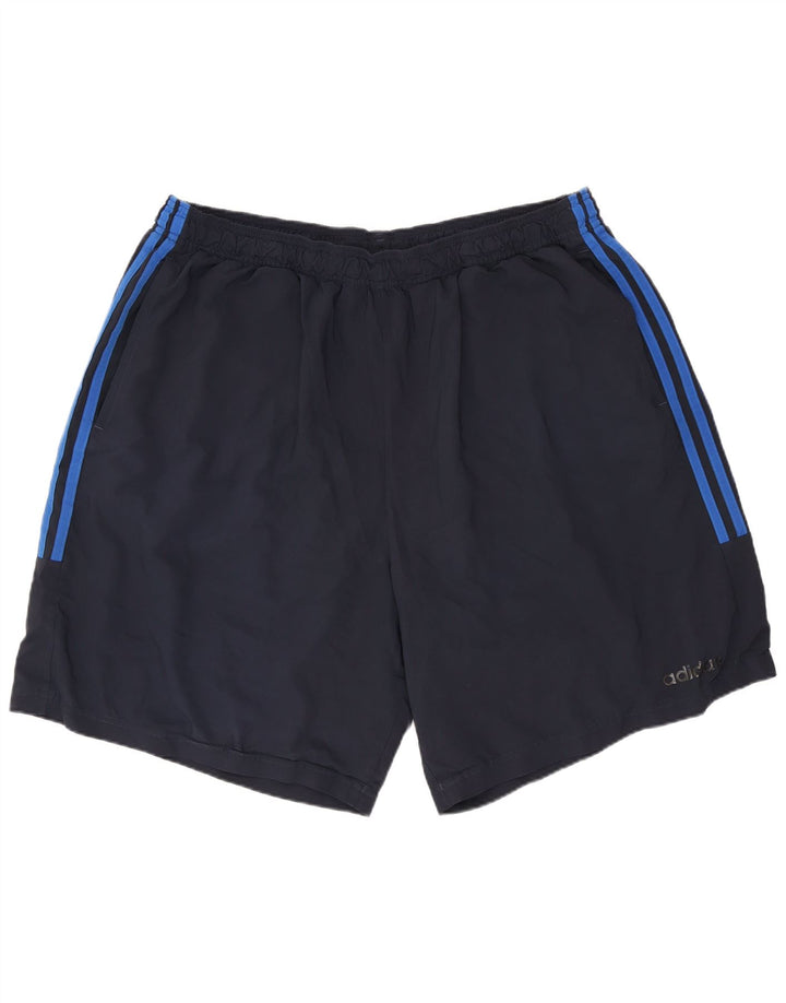 Pantaloni scurți sport pentru bărbați ADIDAS 2XL, poliester bleumarin