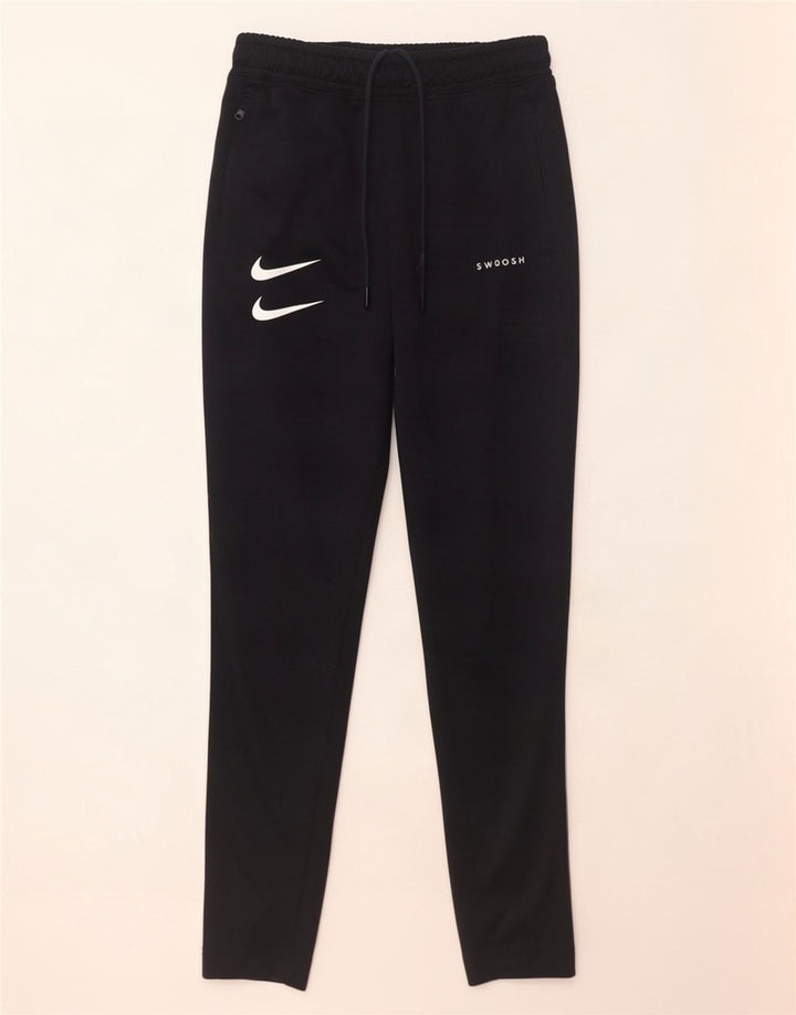 Pantaloni de trening Nike Swoosh pentru bărbați, negru, poliester color bloc