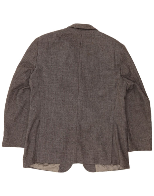 Sacou Marks & Spencer pentru bărbați, cu 2 nasturi, UK 44 XL, lână nouă, gri