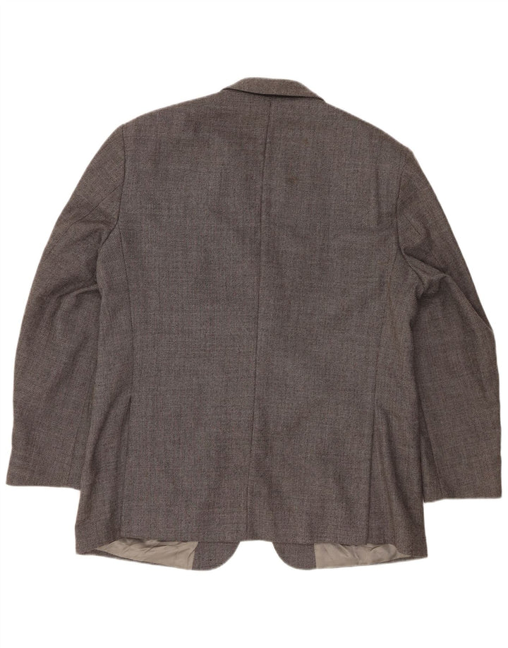 Sacou Marks & Spencer pentru bărbați, cu 2 nasturi, UK 44 XL, lână nouă, gri