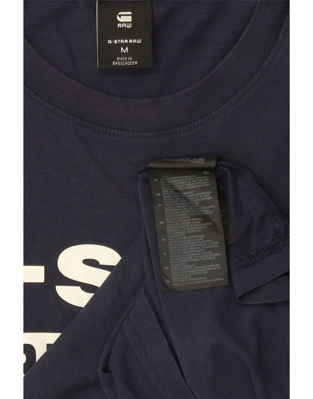Tricou grafic pentru bărbați G-Star Top mediu din bumbac bleumarin