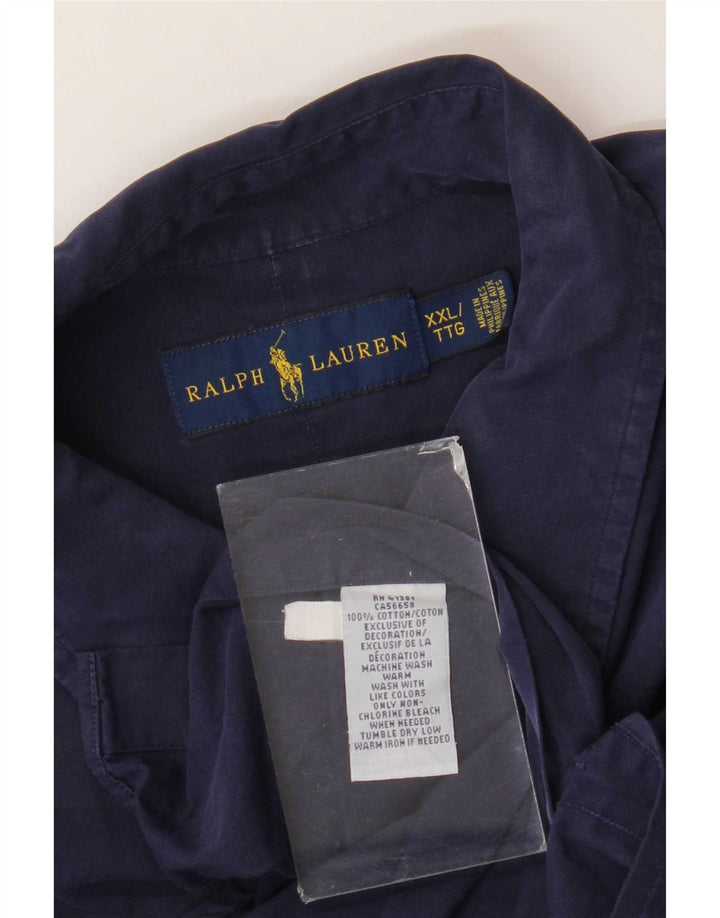 Cămașă Ralph Lauren bărbați 2XL bumbac bleumarin