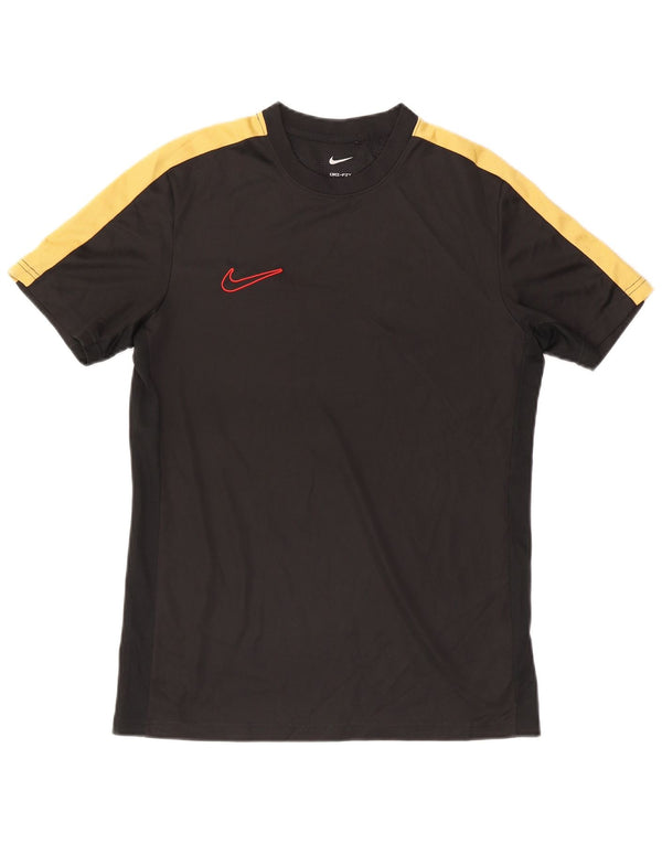 Tricou pentru bărbați Nike Dri Fit Slim Top Mediu Negru Poliester Colorblock