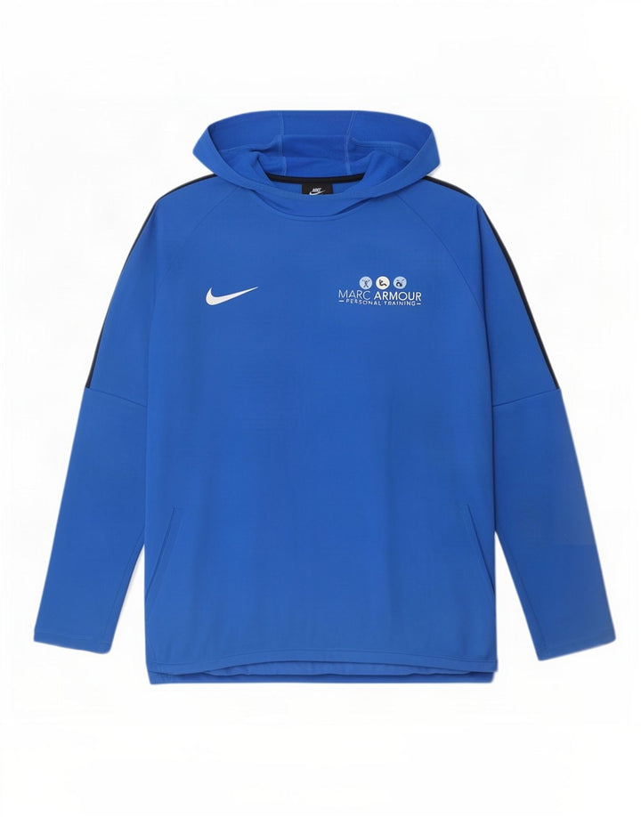 Pulover Nike Dri Fit Graphic pentru bărbați, mare, albastru, poliester color bloc