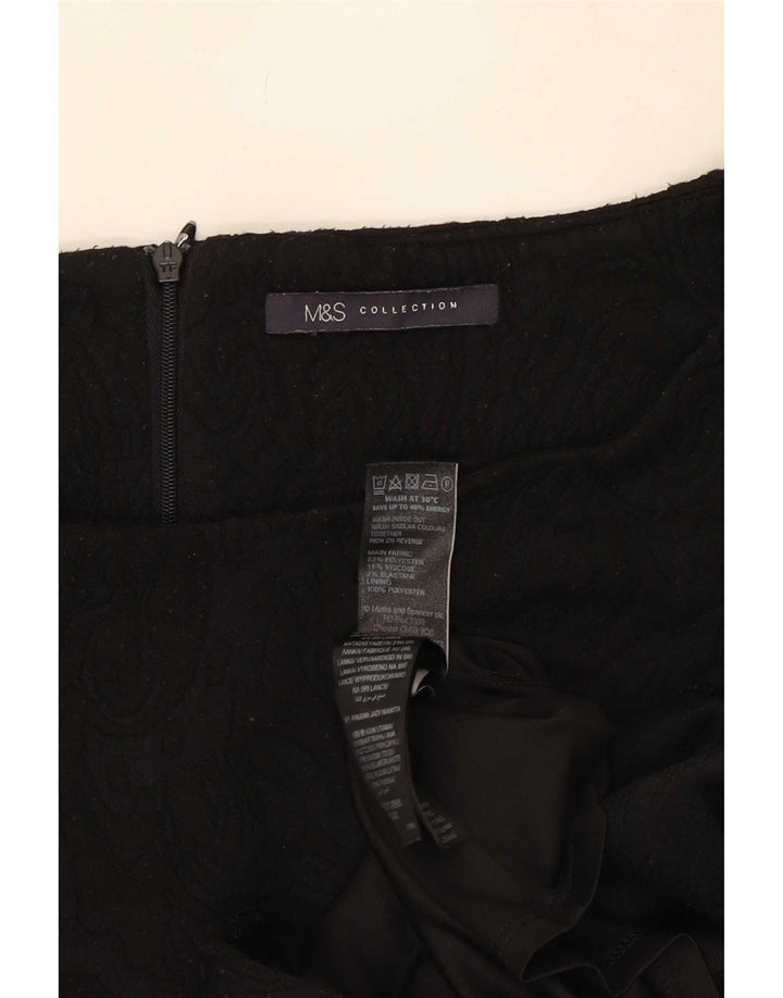 Rochie pentru femei Marks & Spencer UK 14 Medium Black Paisley Poliester