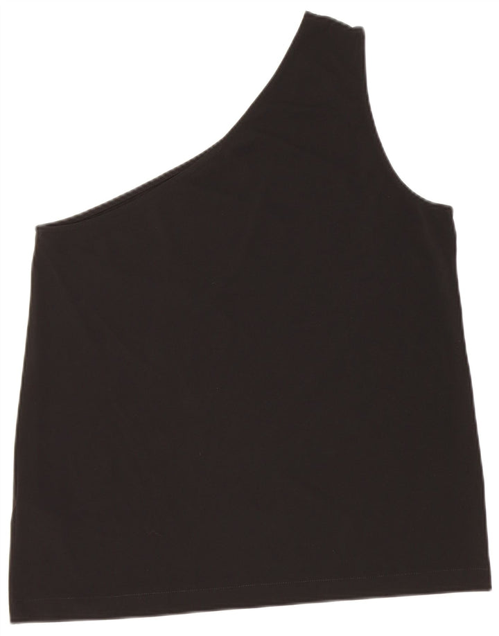 Top cu un umăr pentru femei COS UK 12 Medium Black Viscose
