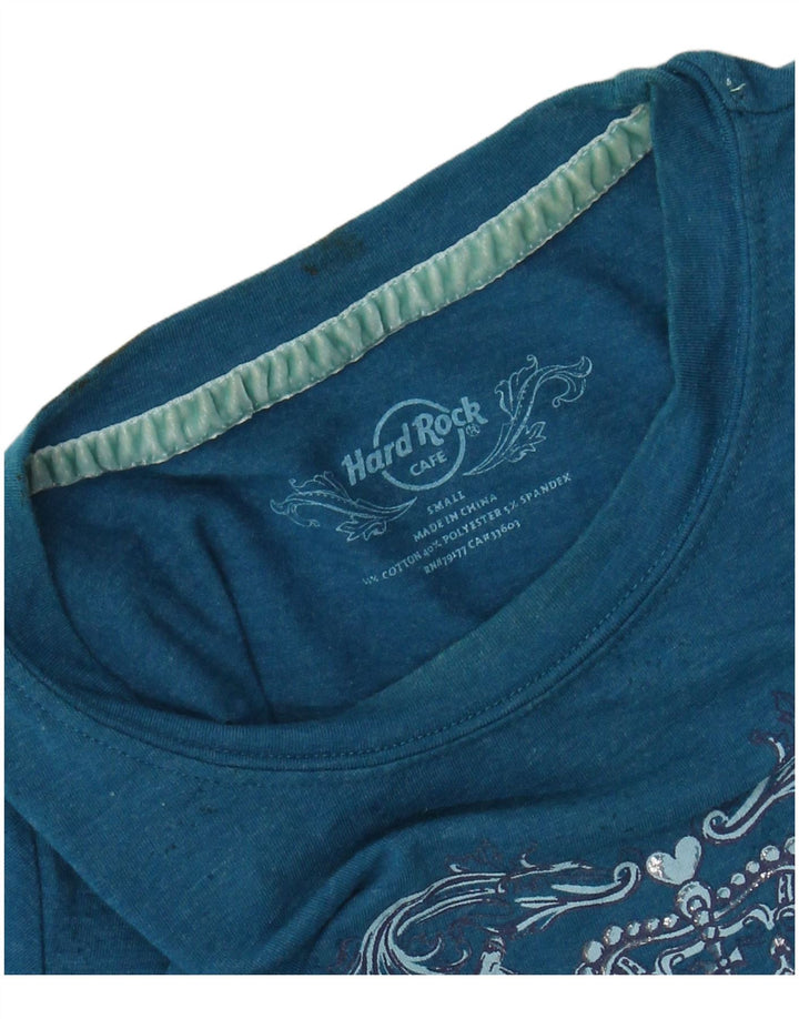 HARD ROCK CAFE Tricou grafic San Diego pentru femei Top UK 8 Small Blue Bumbac