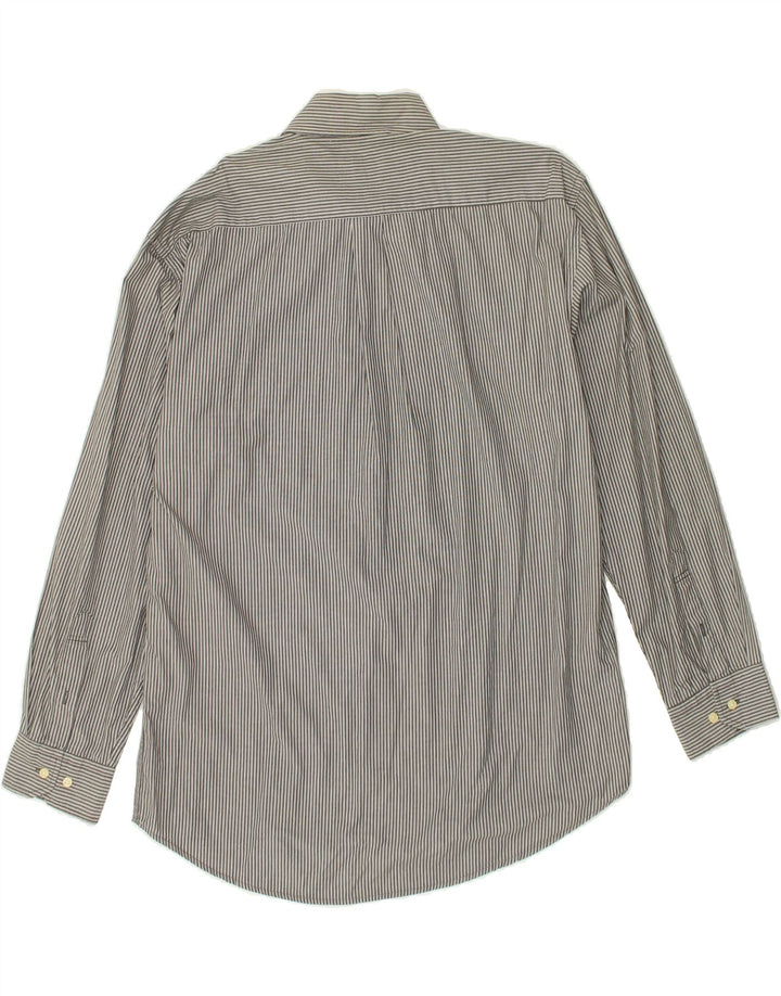 DACK'S Mens Classic Classic Fit Shirt Large Grey Pinstripe | Vintage Dack's | Thrift | Second-Hand Dack's | Used Clothing | Messina Hembry 