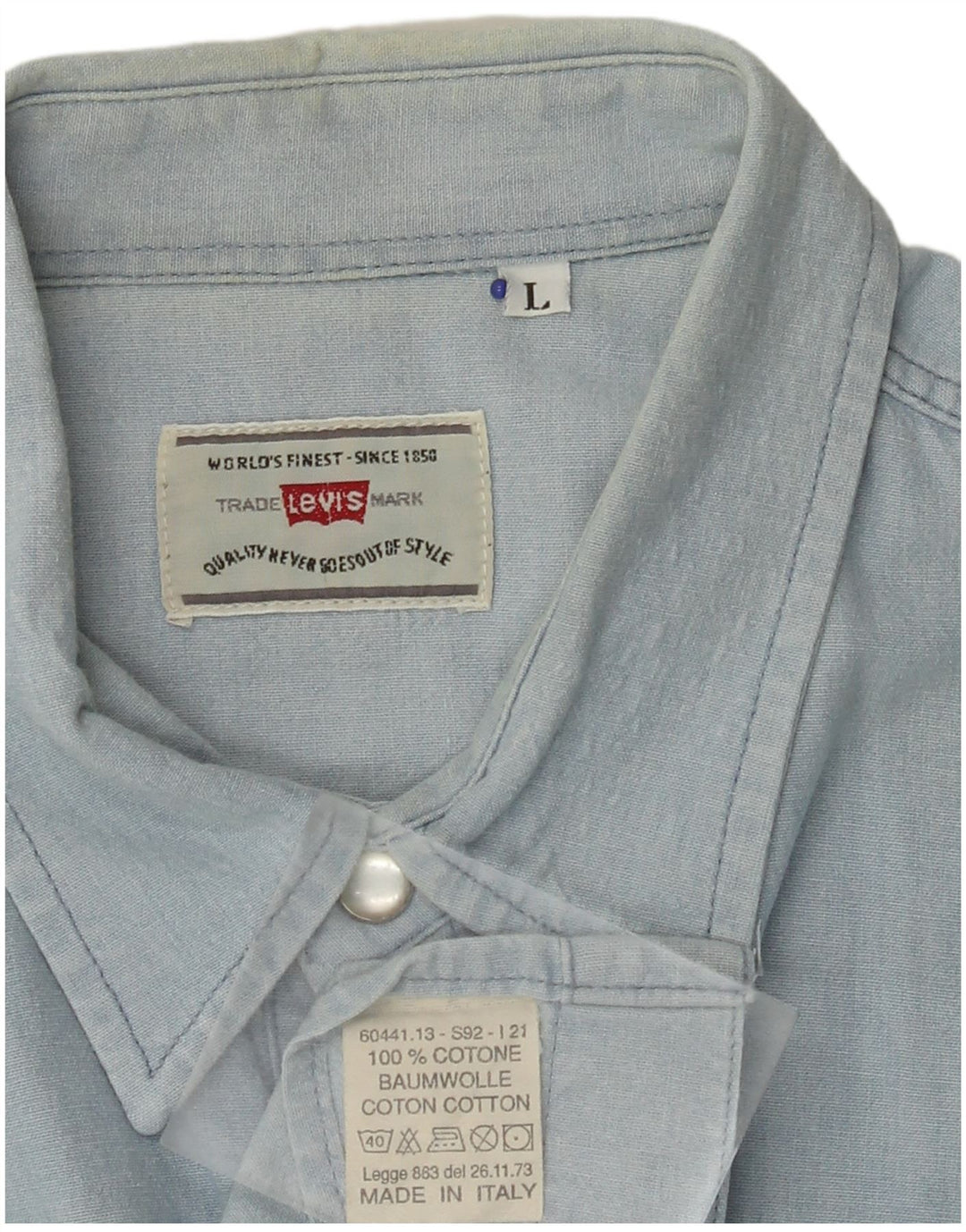 Cămașă de blugi pentru bărbați LEVI'S, mare, albastru, bumbac